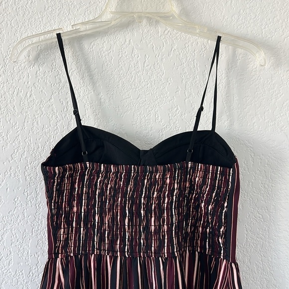 NWT Band of Gypsies Striped Ruffle Hem Dress - Picture 5 of 11